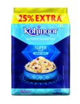 Kohinoor Super Value Basmati Rice, 1.25 Kg (25% Extra)| Authentic Long-Grain Basmati Rice (Up to 20 mm) | Aromatic, Flavorful I Ideal for Pulao & Plain Rice