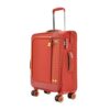 Safari Vantage 8 Wheels 71cm Medium Size Trolley Bag, Soft Luggage, 360 Degree Wheeling Medium Carry-on Luggage, Suitcase for Travel, Trolley Bags for Travel, Red