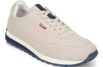 Levi’s Mens Oxford Beige Casual Sneakers – 6 UK (87970-0137)