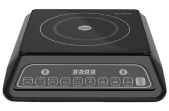 Lifelong 2000 Watt Radiant Induction Cooktop For Home With 7 Preset Indian Menu Option And Auto-Shut Off | Easy Cooking, 1 Year Manufacturer’S Warranty, Llic80 (Black)