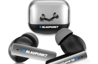 Blaupunkt Newly Launched Btw100 Khrome+ Bassbuds Truly Wireless Bluetooth in Ear Earbuds I Hd Sound I Gaming Mode I Low Latency I 30H Playtime* I Turbovolt Charging I Bt Version 5.3