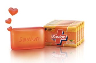 Savlon Moisturizing Glycerin soap bar with germ protection, Pack of 5-120g each