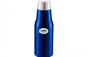 CELLO Ivana Stainless Steel Double Walled Water Bottle, Hot and Cold, 900ml, 1 Unit, Blue