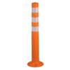 Aktion Safety Flexible Plastic Spring Post Barrier (Orange), (Pack of 10)