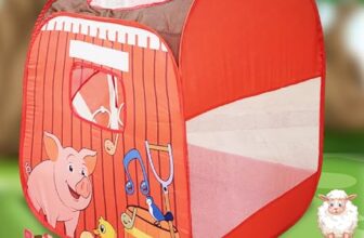 ToyMagic Printed Pop Up Hut Foldable Tent House for Boys and Girls|Jumbo Size Play Tent House Easy to Assemble|Playhouse for Kids Indoor Bed Tent for Toddler Toys for 3,4,5,6+Year|Best Gift,multicolor