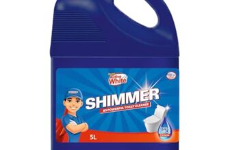 Shimmer Toilet Cleaner, 5L Mega Jar | Original Liquid Cleaner | Powerful Toilet Cleaner | All in One Purpose Cleaner | Home and Commercial Use