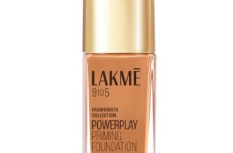 LAKMÉ Liquid Powerplay Priming Foundation, Natural, Flawless Finish, Medium To Full Coverage, Built in Primer, Long Lasting, SPF 20, Neutral Chestnut, 25ml