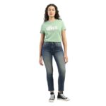 Levi’s Women’s High Rise 724 Slim Straight Fit Blue Jeans