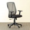 Home Centre Quadro Aero Mesh Medium Back Office Chair | Polypropylene Office Chair | Grey | 1 Year Warranty