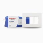 Anchor by Panasonic Penta Modular Polycarbonate 3m Plates Set (White, Pack of 20)