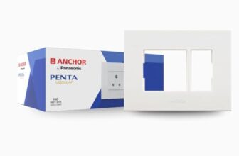 Anchor by Panasonic Penta Modular Polycarbonate 3m Plates Set (White, Pack of 20)