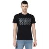 Wrangler Men’s Printed Black T-Shirt (Regular)