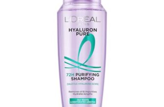 L’Oréal Paris Hyaluron Pure 72H Purifying Shampoo, For oily scalp & dry hair with salicylic and hyaluronic acid, 340 ml