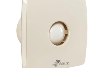 RR Signature Vento Air 100 MM High Speed Exhaust Fan, Bird Guard, Exhaust Fan for Bathroom, Noiseless, Anti-Rust Blades, Robust Body, White