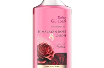 Dabur Gulabari Shower Gel-Himalayan Rose & Oudh – 250ml | Sensual Aroma | Luxurious body wash | Radiant Rose glow | No Parabens & Silicones | 99% Pure Glycerine | 100% soap free body wash