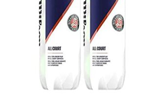 WILSON WRT126400 Roland Garros All 2 Can Tennis Ball (Pack of 6)