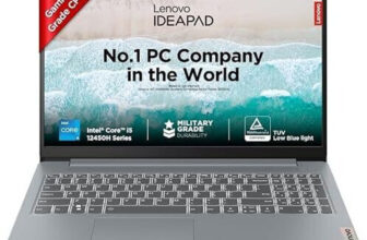 Lenovo IdeaPad Slim 3 Intel Core i5 12th Gen 12450H – (16 GB/512 GB SSD/Windows 11 Home) 83ER00KSIN Thin and Light Laptop(15.6 inch, Arctic Grey, With MS Office)