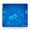Ant Esports Hexa Mouse Pad 260X210X3mm Anti-fray Stitching, Waterproof Surface & Non-Slip Rubber Base Stitched Edges Gaming Mouse Mat for Laptop, Compatible with Laser and Optical Mice – Blue Hexagon