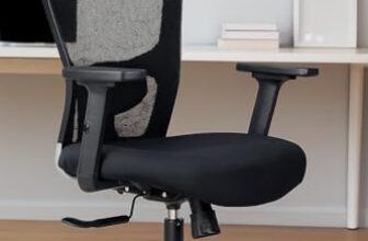 CloudSit™ Ergonest Ergonomic Office Chair Intelli-Adapt Recline, 2D Armrest, Adjustable Lumbar & Headrest Mesh Back Moulded Foam Seat 3-Year Warranty 2 Free EMC in 2 Years (Black)