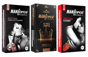 Manforce dotted Combo Condoms for Men (Xotic – Chocolate, Strawberry, King dot) – Pack of 30