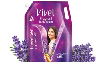 Vivel Fragrant Body Wash, Lavender & Almond Oil Shower Gel, 1500ml Supersaver XL Refill Pouch, Moisturizing Bodywash, Soft & Smooth Skin, Effective Cleansing, For Women & Men