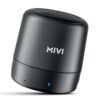 Mivi Play Bluetooth Speaker with 12 Hours Playtime. Wireless Speaker Made in India with Exceptional Sound Quality, Portable and Built in Mic-Black