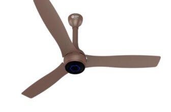 Orient Electric Newly Launched 1200 mm Aeon VC Smart BLDC ceiling fan for home |BEE 5-star rated | IOT Enabled & Remote Control | Two-Way Rotation | 5 year warranty by Orient | Tangerine Brown