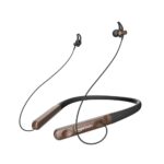 amazon basics in-Ear Wireless Neckband with Mic, Up to 18 Hours Play Time, Bluetooth 5.1, Voice Assistance, Noise Cancellation, IPX4 Water-Resistance, Magnetic Earbuds (Brown)