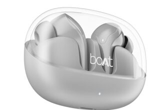 Boat Airdopes 311 Pro, 50H Battery, Fast Charge,ENx Tech, Transparent LID, Low Latency,Stream Ad Free Music via App Support, Bluetooth Earbuds, TWS Ear Buds Wireless Earphones with mic (Space Grey)