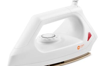 Orient Electric Fabrismooth 1000W Dry iron (Press) | Non-stick Weilburger coating| Silver Layered Thermostat| G-shaped heating element| ISI certified| 2-year replacement warranty by Orient