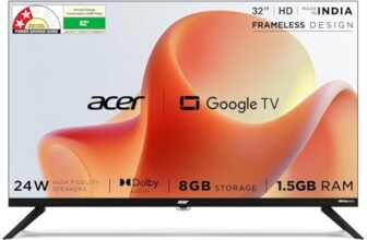 acer 80 cm (32 inches) G Plus Series HD Ready LED Smart Google TV AR32HDGGR2841AD