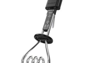 Goldmedal Intense 1500W Immersion Heater – Stainless Steel | Bucket Guard for Ultimate Safety | Power Indicator | Cord Guard with Loop Hanger | ISI Certified 3 Pin Moulded Plug