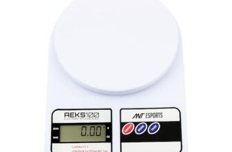 Ant Esports AEKS100 Kitchen Weighing Machine/Food Scale for Health, Fitness, Shop,Home Baking & Cooking with Large LCD Display,Tare Function, OverLoad Indicator, Weigh Up to 10Kgs, 30 Months Warranty