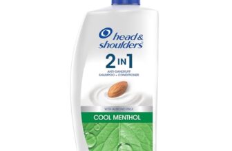 Head & Shoulders 2-in-1 Cool Menthol Anti Dandruff Shampoo + Conditioner for Women & Men, With Almond Milk (1 L)