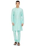 Amazon Brand – Symbol Men’s Kurta Sets (SY-A22-MNA-ETK-04A_Aqua_XL)