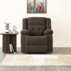 Home Centre Zurich Next Fabric 1-Seater Standard Sofa Recliner – Brown