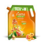 Fiama Body Wash Shower Gel Peach & Avocado, 1.4L Bodywash Refill Value Pouch for Women & Men with Skin Conditioners for Soft & Moisturised Skin, Suitable for All Skin Types