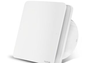 Polycab Freshly Prime 150mm Energy Efficient Exhaust fan for Kitchen, Bathroom | Noiseless ventilation, Sleek Design Easy to Clean | High Speed, Powerful Motor, 100% Copper, 3 Yrs Warranty【White】