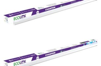 EcoLink 20-watt LED Batten/Tubelight | Champion Compact 4-ft LED Batten for Living Room & Bedroom | Cool White,Pack of 2