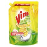 Vim Dishwash Liquid 3.2L | Removes 100+ Odours & Grease in 1 wash | Infused with power of lemons that leaves no residue