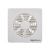 Amazon Basics Axial 6” Fan | 22W | 7 Blades | 150 mm Sweep | 7.1 dB Low Noise | Window Mount | Wall Switch Control | White Plastic Body