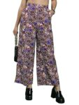Ketch Women’s Regular Casual Pants (KHP0000004_RED/Purple/Multi