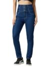 AKA Chic Women’s Regular Rise Skinny Jeans (AKCB 1031_Mid Blue_32)