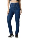 AKA Chic Women’s Regular Rise Skinny Jeans (AKCB 1031_Mid Blue_32)