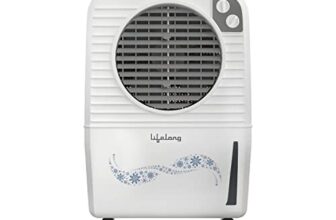 Lifelong 40 Litre Air Cooler for Home with Honeycomb Pads & Portable – Room Cooler with Ice Chamber for Cooling & Water Level Indicator – Powerful Air Throw (LLLAC36, 1 Year Manufacturer’s Warranty)