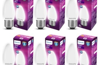 Philips 4-watt Filament Candle LED Bulb | Diffused Candle Bulb for Home & Decoration | Bulb Base: E27, Cool White | Pack of 6