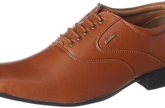 Bata Bloom E Mens Formal Lace-Up Shoes in TAN Size- 7