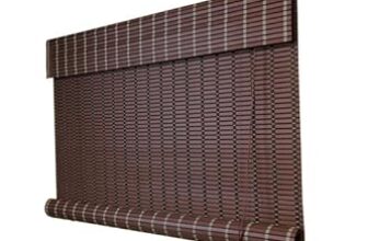 Mr.Chickwala Light Filtering & Cooling PVC Exterior & Interior Window Blind for Balcony and Outdoor Area – Sun Shade, Heat Reducing, Rain Resistant Choclate Brown 6 (3Feet X 7Feet)