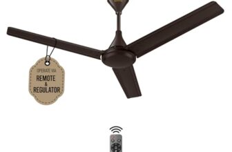 KUHL Fest B1 1200MM Power Saving BLDC Ceiling Fan | 28W | Saves Upto 65% Electricity | BEE 5 Rated & ISI Marked | High Air Flow | Stylish Design | Remote & Regulator Operated | Espresso