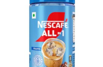 NESCAFE All in 1 Frappe | Instant Cold Coffee Premix – Just Add Cold Water | 300g Jar, Powder